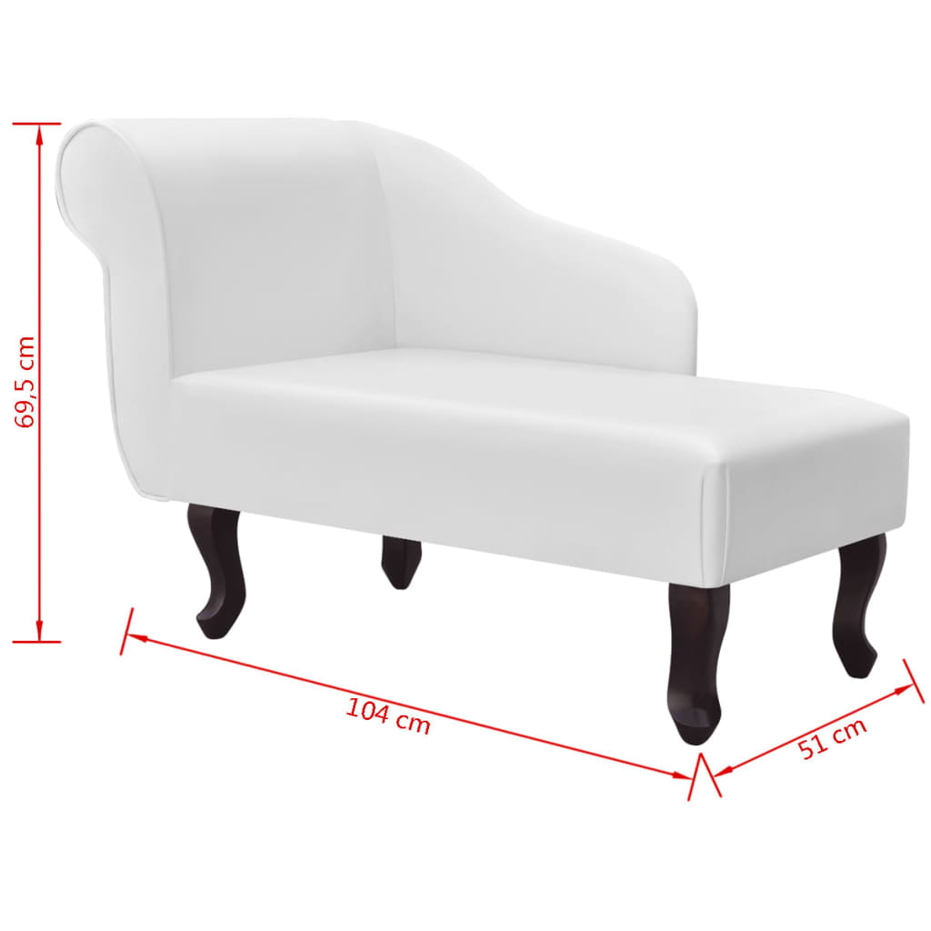 Chaiselongue Braun Kunstleder