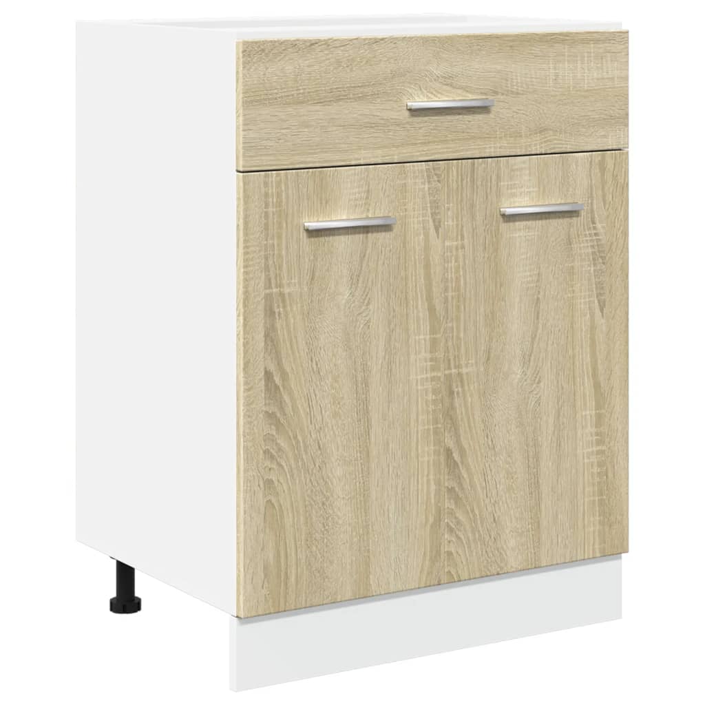 Unterschrank Lyon Weiß 60x46x81,5 cm Holzwerkstoff
