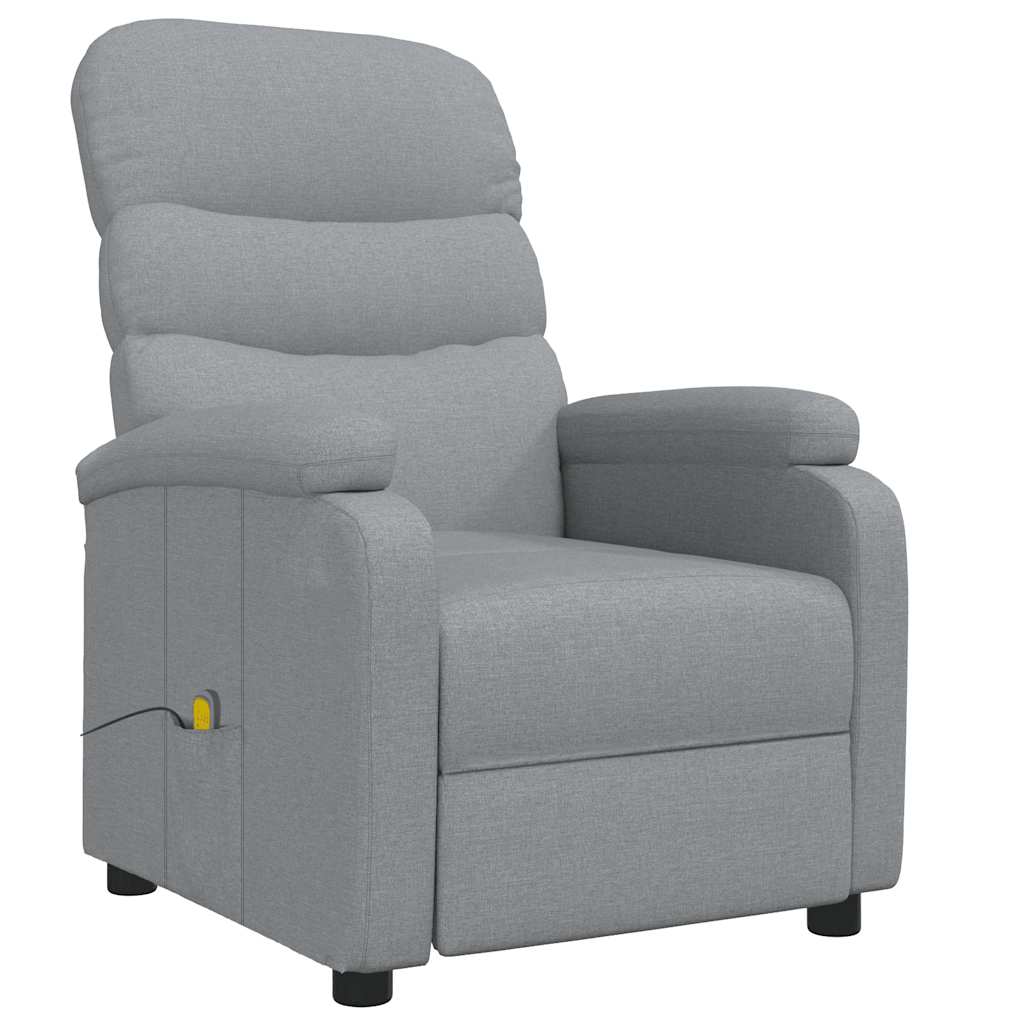 Massagesessel Dunkelgrau Stoff