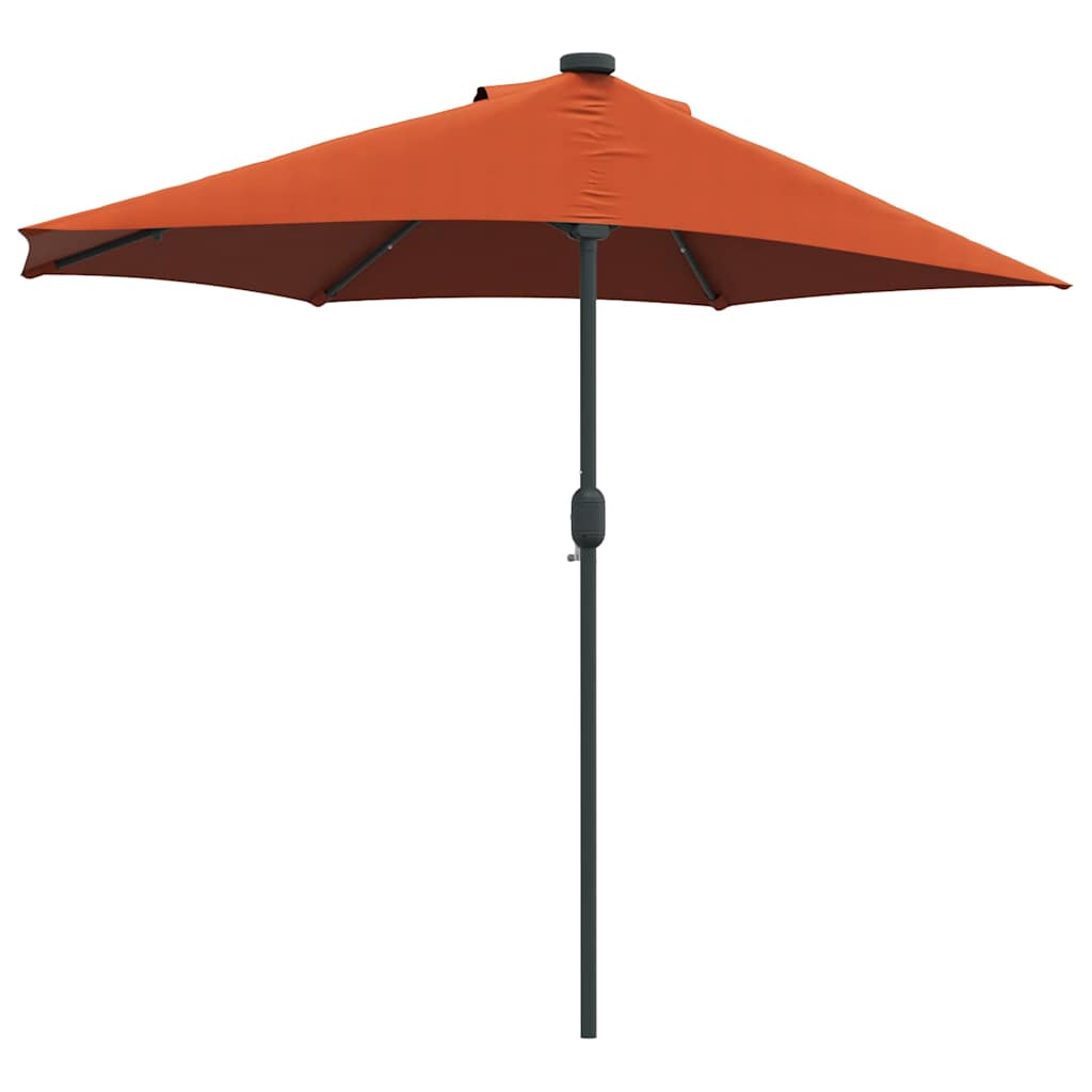 Garten-Sonnenschirm Sand 294 x 150 x 223 cm Polyester und Stahl