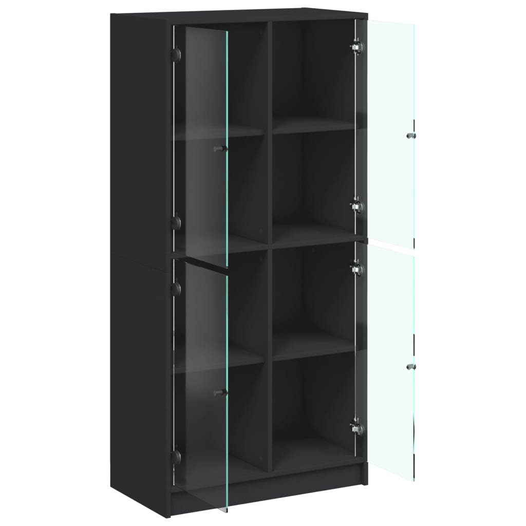 Bücherschrank mit Türen Weiß 136x37x142 cm Holzwerkstoff