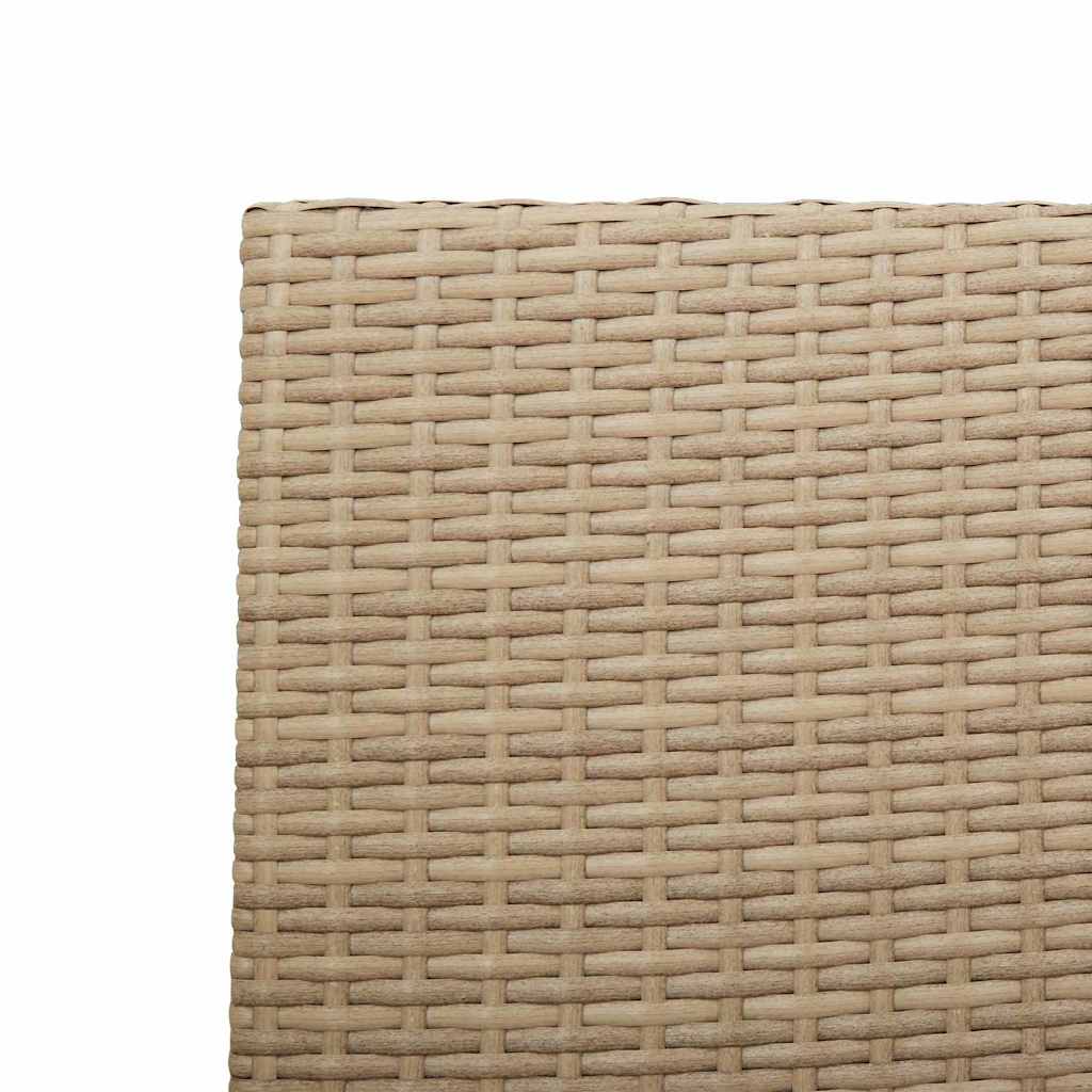 Garten Stapelstühle 4 pcs Braun und Schwarz 54 x 56 x 90 cm