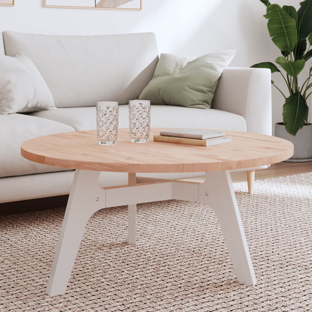 Tischplatte Ø30x1,5 cm Rund Massivholz Buche