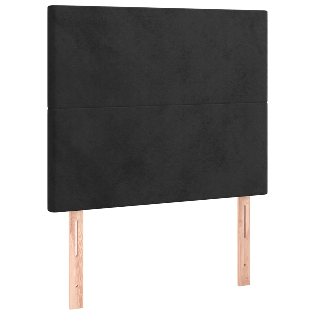 Kopfteil Hellgrau 80x5x118/128 cm Samt