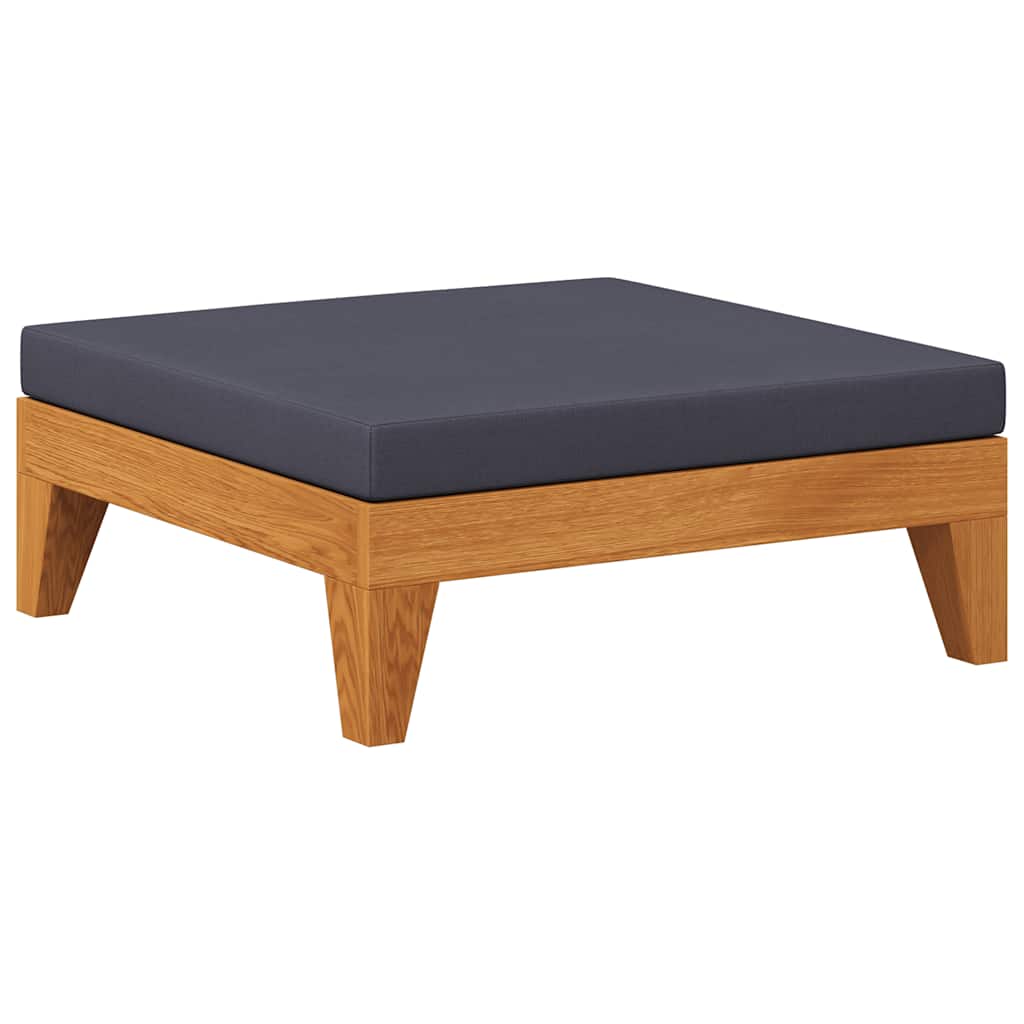 2-tlg. Garten-Lounge-Set mit Auflagen Massivholz Akazie