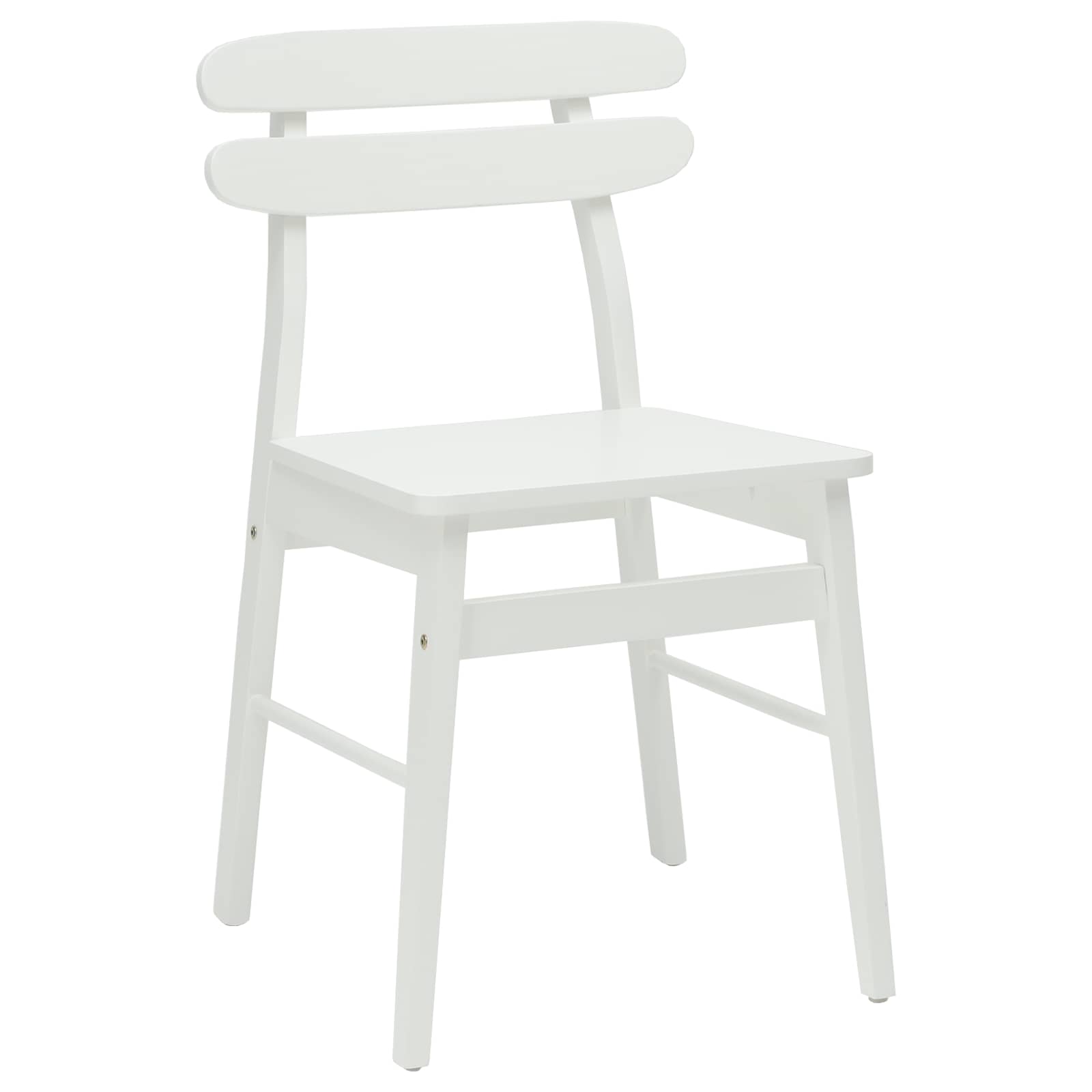 Esszimmerstuhl 2 pcs Hellbraun und hell Massives Gummiholz
