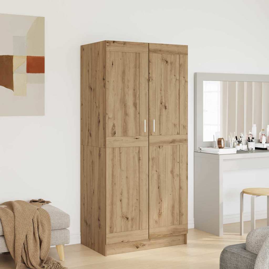 Kleiderschrank Weiß 82,5x51,5x180 cm Holzwerkstoff