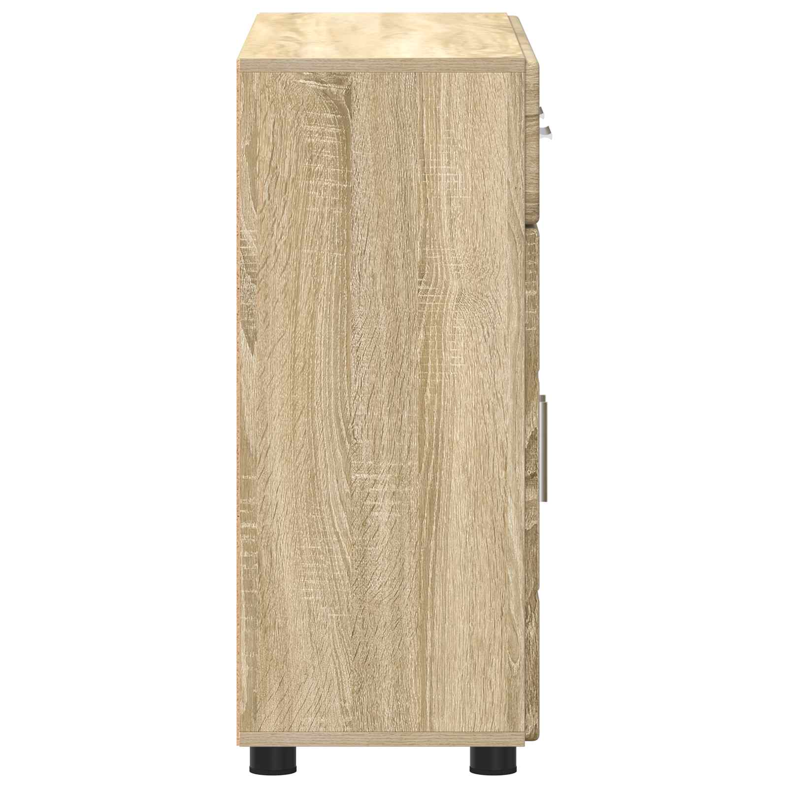 Highboard mit Regal FLORIN Weiß 60 x 35 x 182 cm Holzwerkstoff