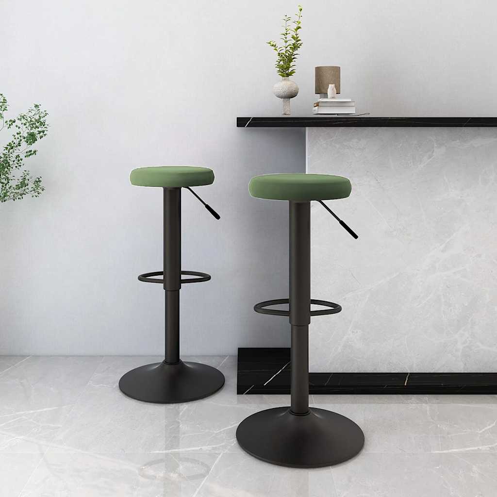 Barhocker 2 Stk. Schwarz Samt
