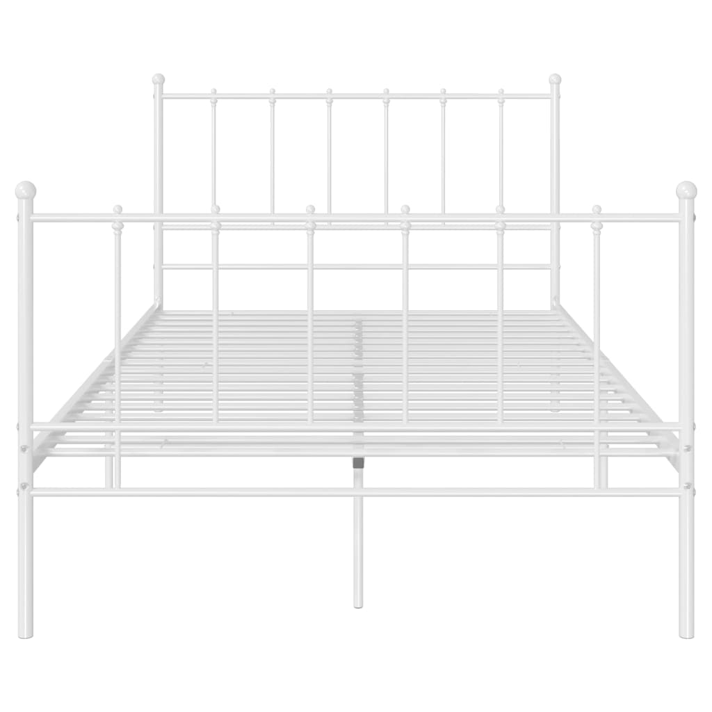 Bett Schwarz Metall 120x200 cm
