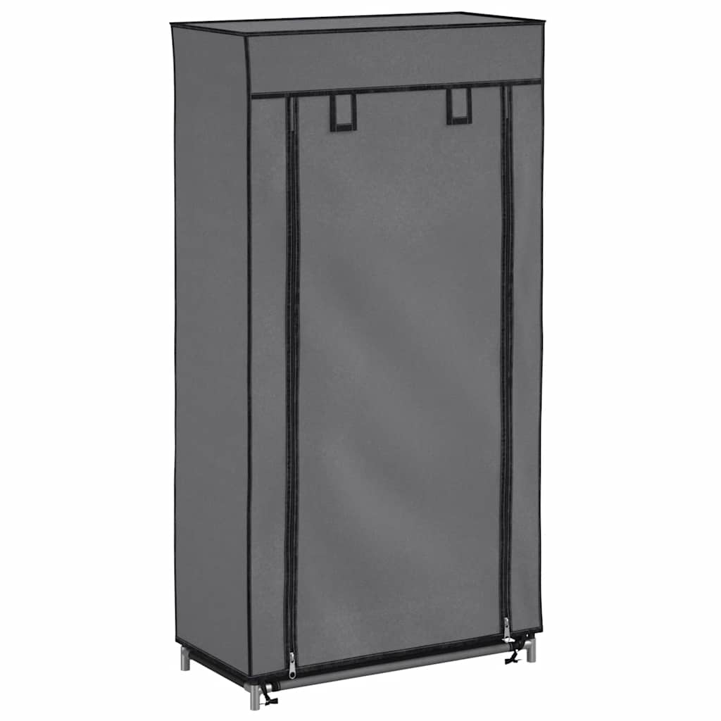 Schuhschrank Schuhregal Schuhablage 5 Schicht 58 x 28 x 106 cm Schwarz