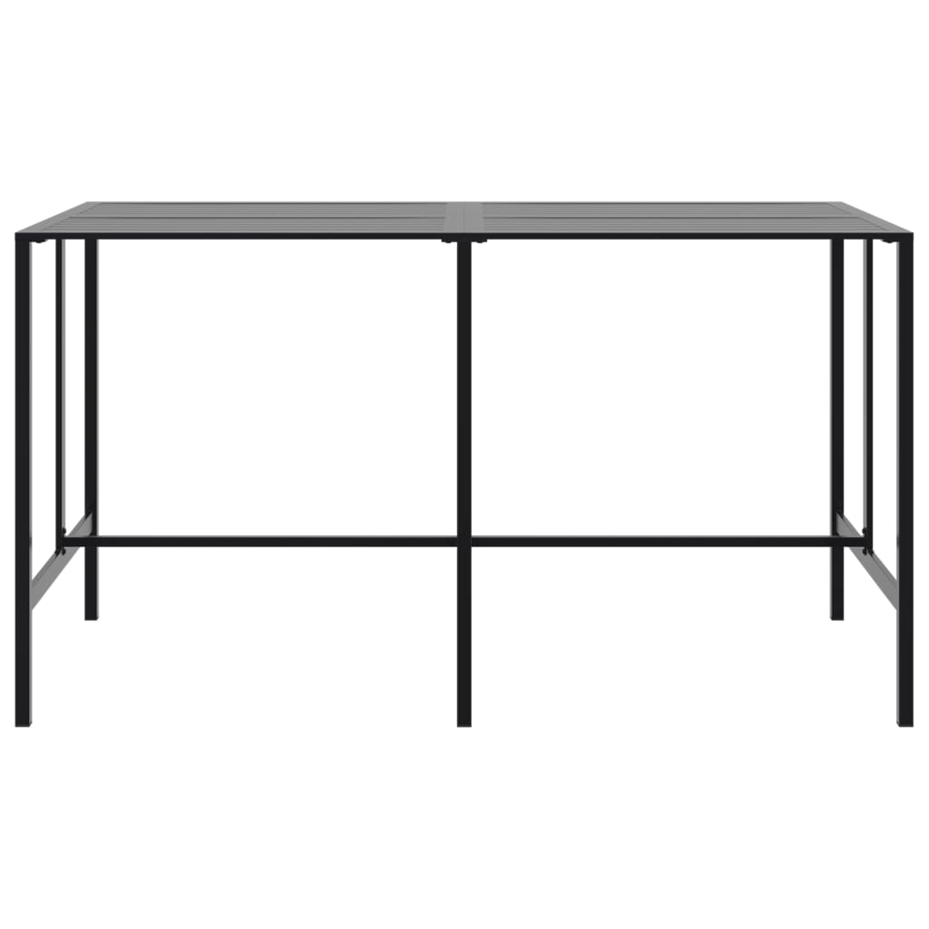 Bartisch Schwarz 50x50x110 cm Pulverbeschichteter Stahl