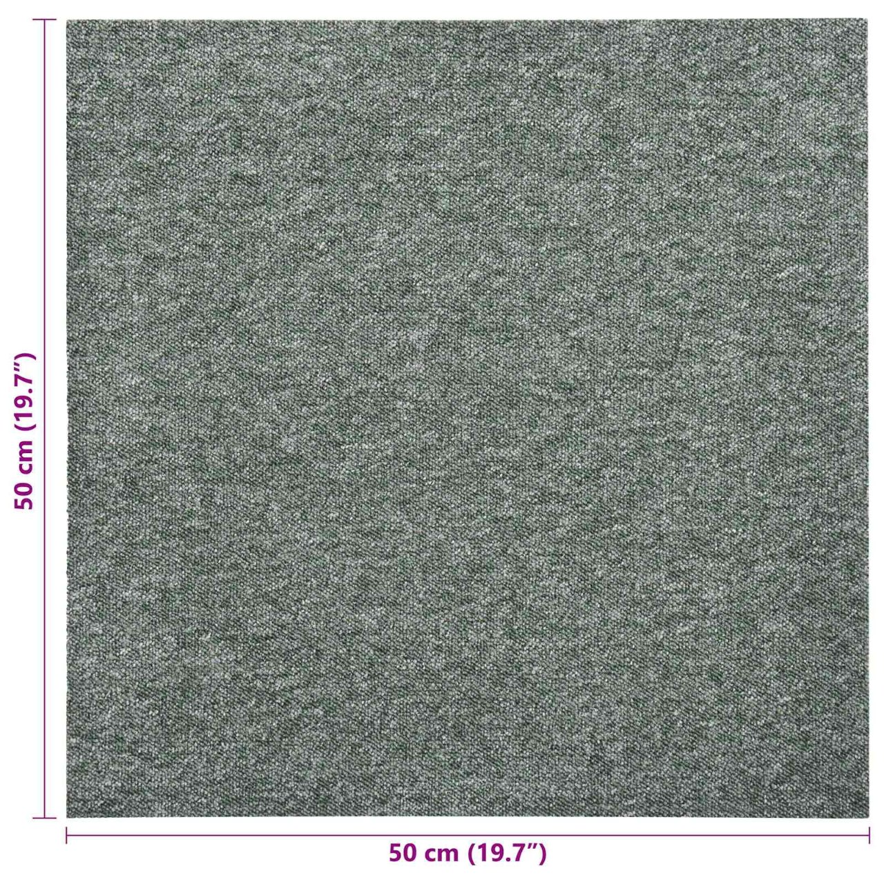 Teppich 20 pcs Gestreiftes Anthrazit 50 x 50 cm