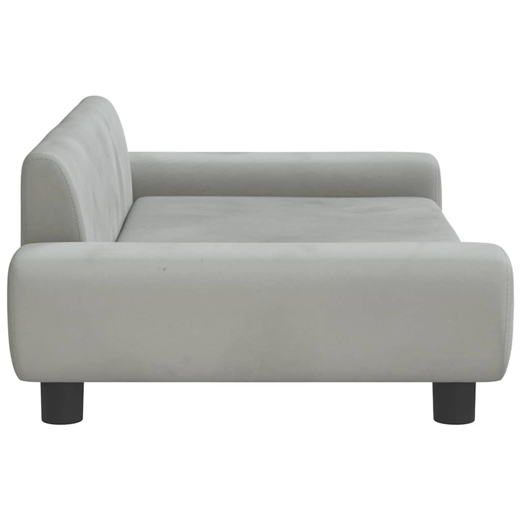 Kindersofa Blau 100x54x33 cm Samt