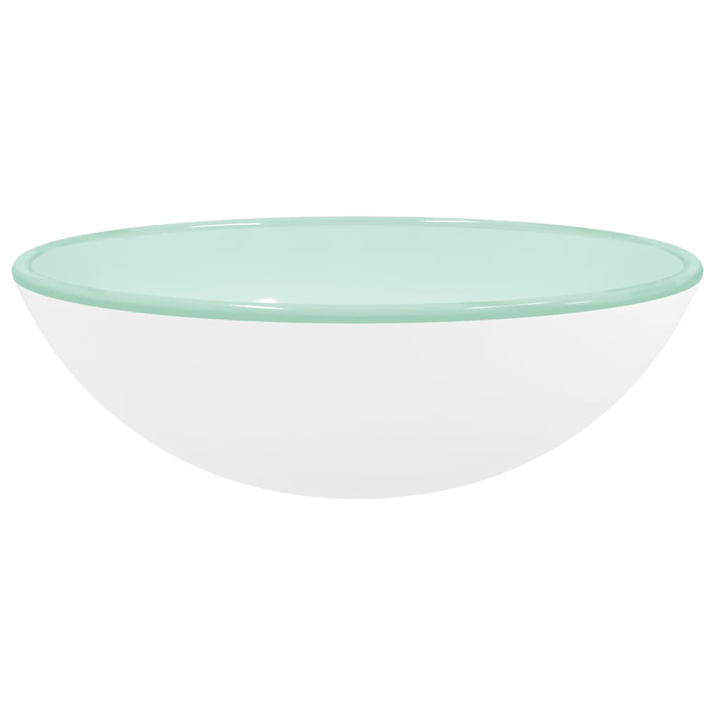 Waschbecken Hartglas 35x12 cm Transparent