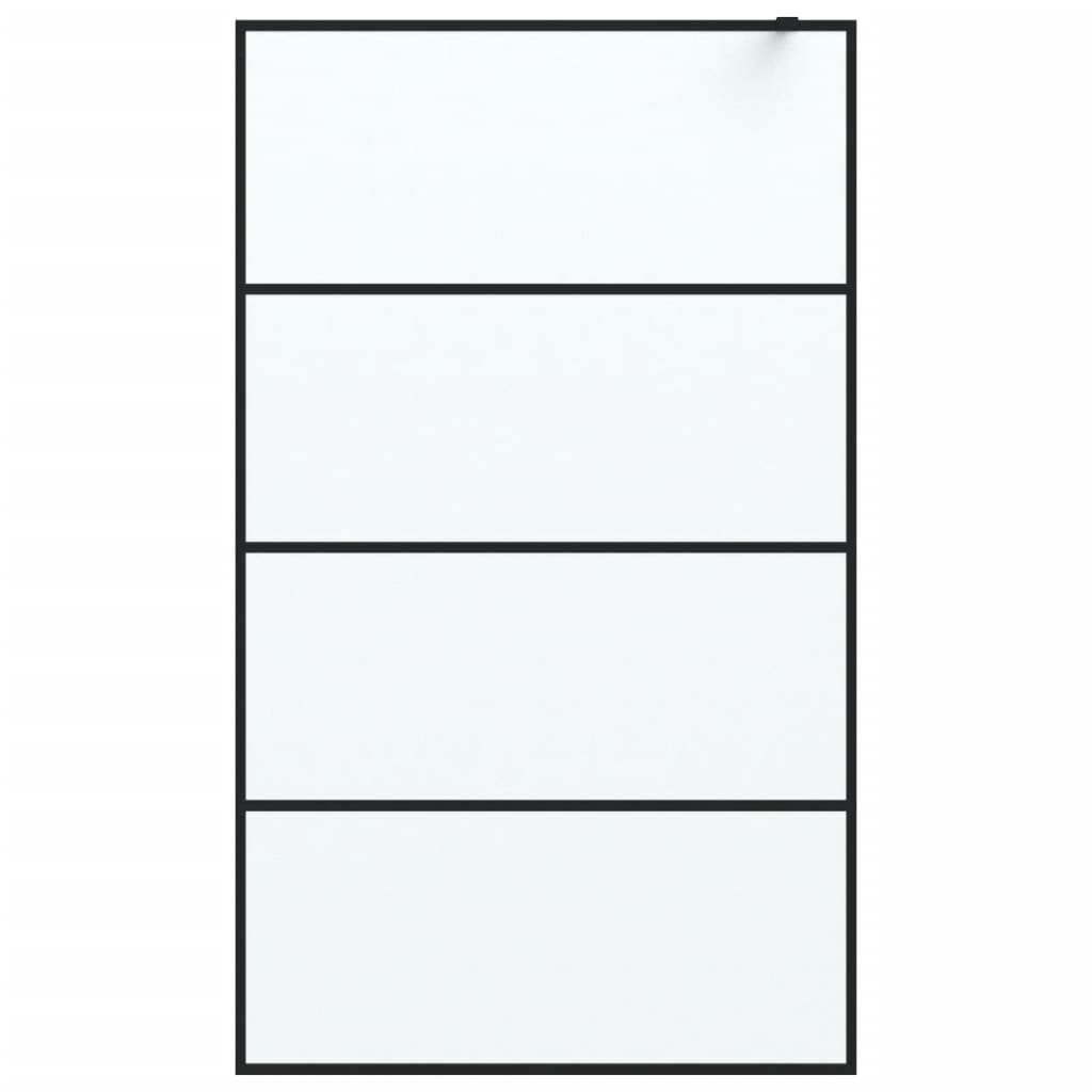 Duschwand für Begehbare Dusche mit Klarem ESG Glas 80x195 cm