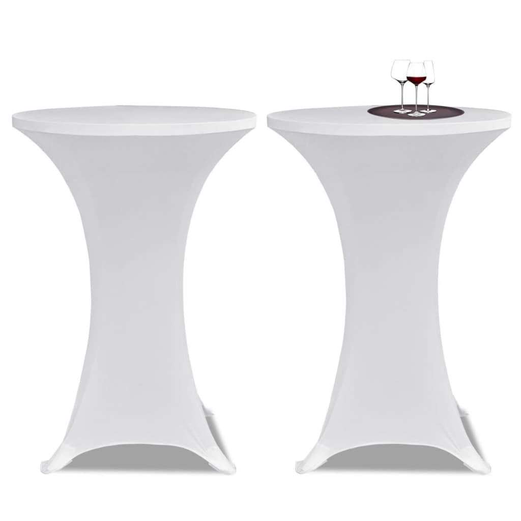 Tischhusse Stretchhusse 2 Stk 70 cm Anthrazit