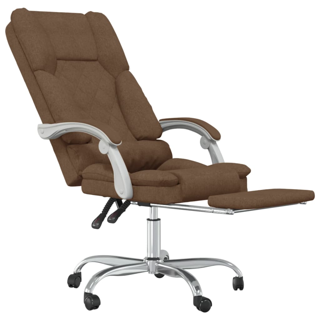 Bürostuhl mit Massagefunktion Taupe Stoff