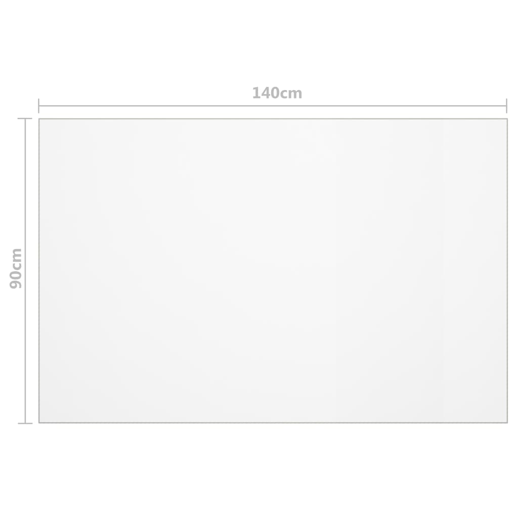 Tischfolie Transparent 100x60 cm 1,6 mm PVC