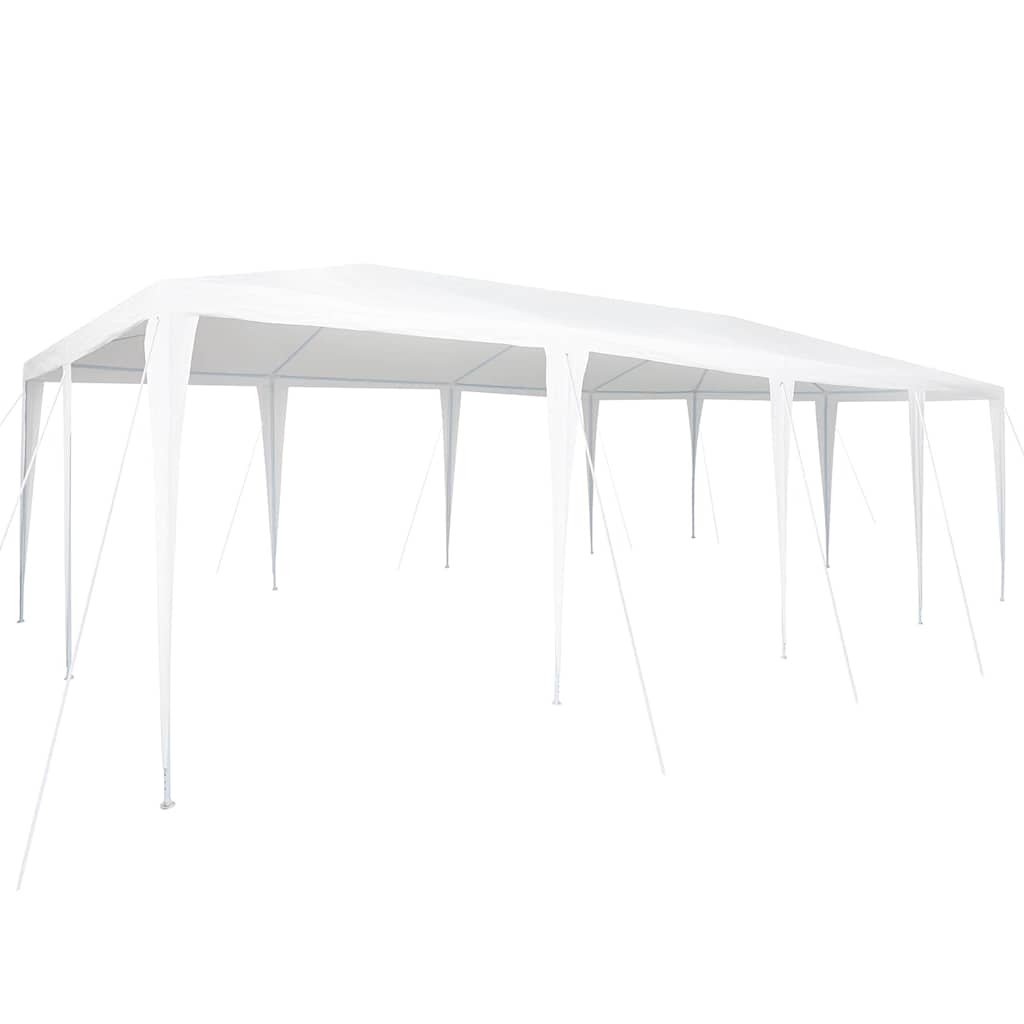 Party-Zelt Weiß 400 x 400 x 266 cm Polyethylen und Stahl