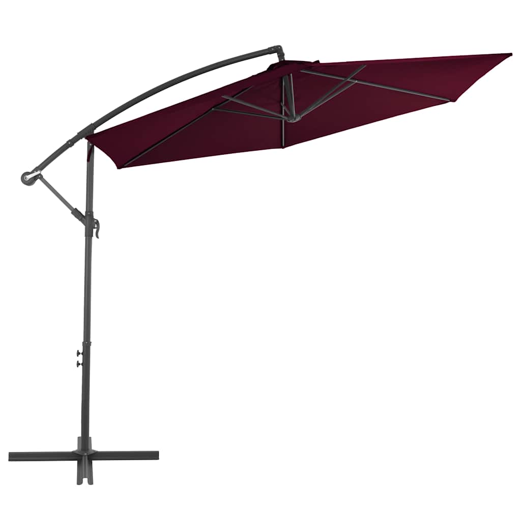 Ampelschirm mit Aluminium-Mast 300 cm Anthrazit