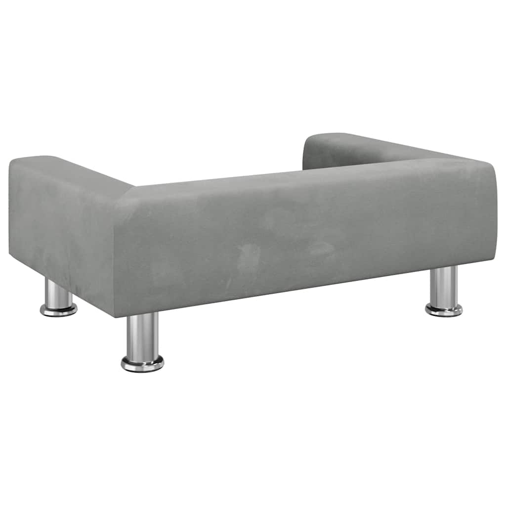 Kindersofa Blau 70x45x26,5 cm Samt