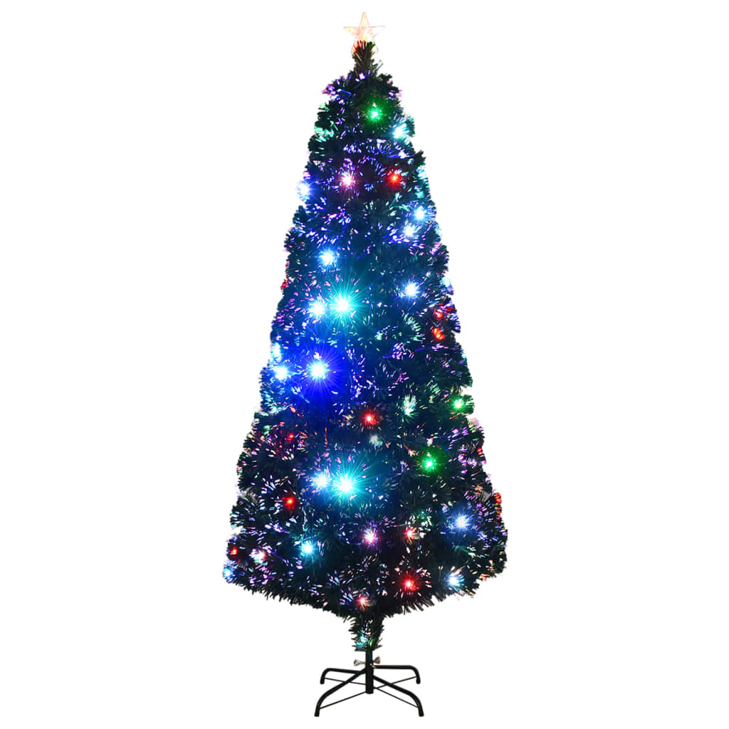 Vorbeleuchteter Weihnachtsbaum mit Ständer und LED 120 cm Glasfaser