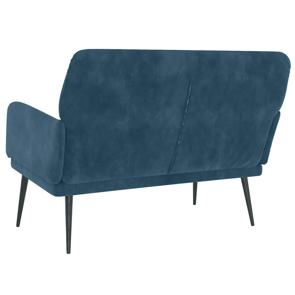 Sitzbank Schwarz 108x79x79 cm Samt
