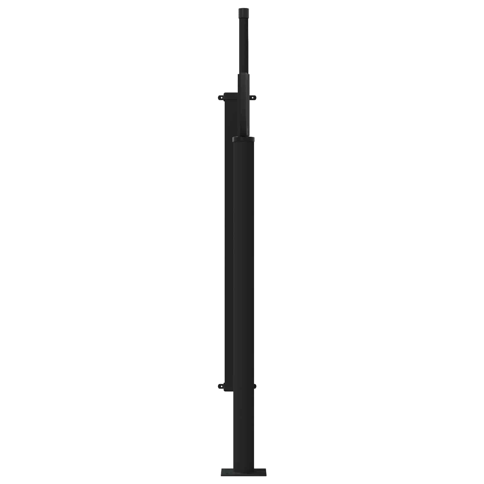 Seitenmarkise Ausziehbar Schwarz 100x300 cm