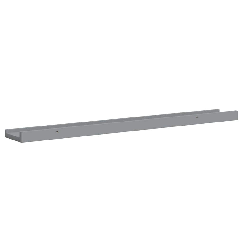 Bilderleisten 2 Stk. Weiß 80x9x3 cm MDF