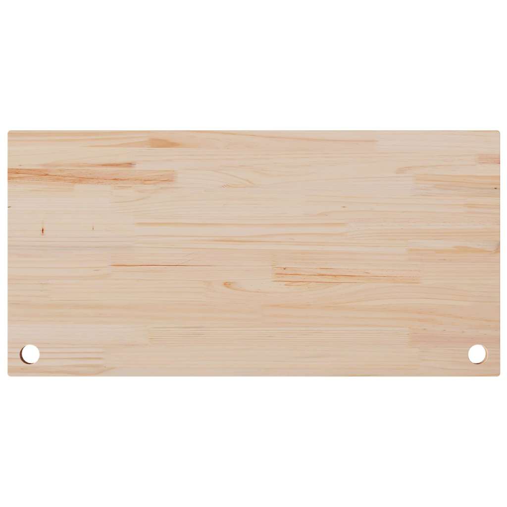 Schreibtischplatte 80x40x2,5 cm Massivholz Kiefer
