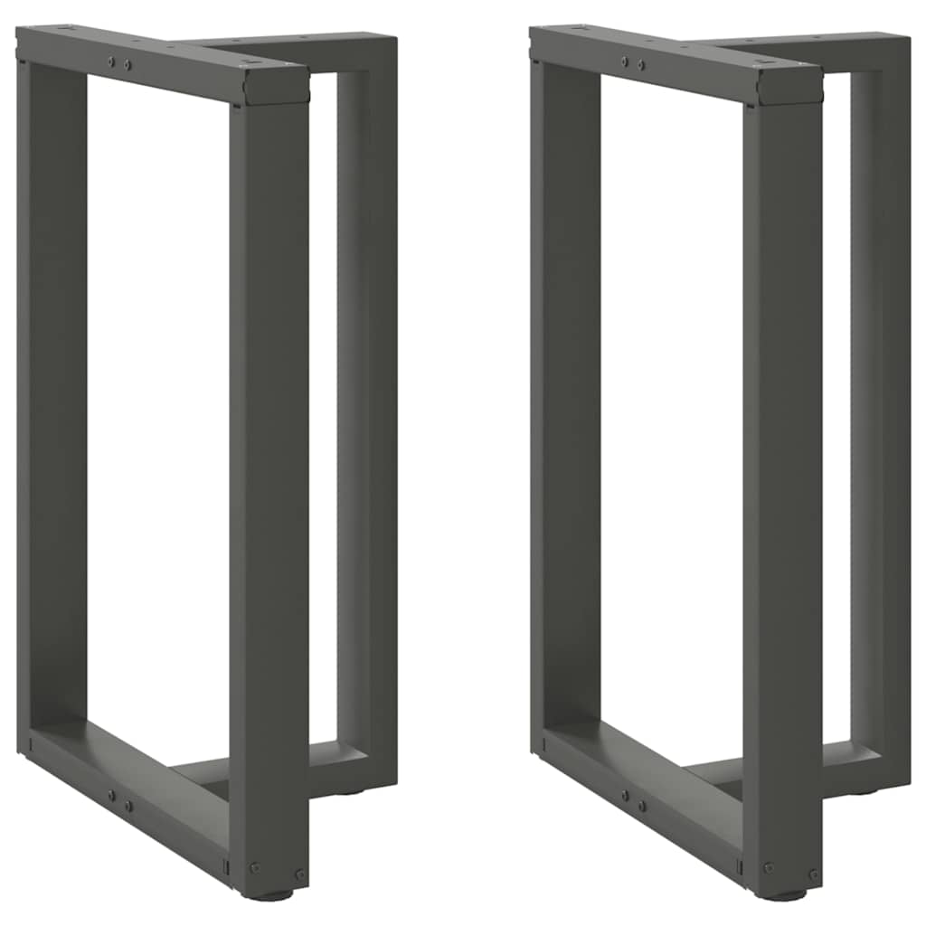 Couchtischbeine T-Form 2 Stk. Schwarz 30x25x(30-31) cm Stahl