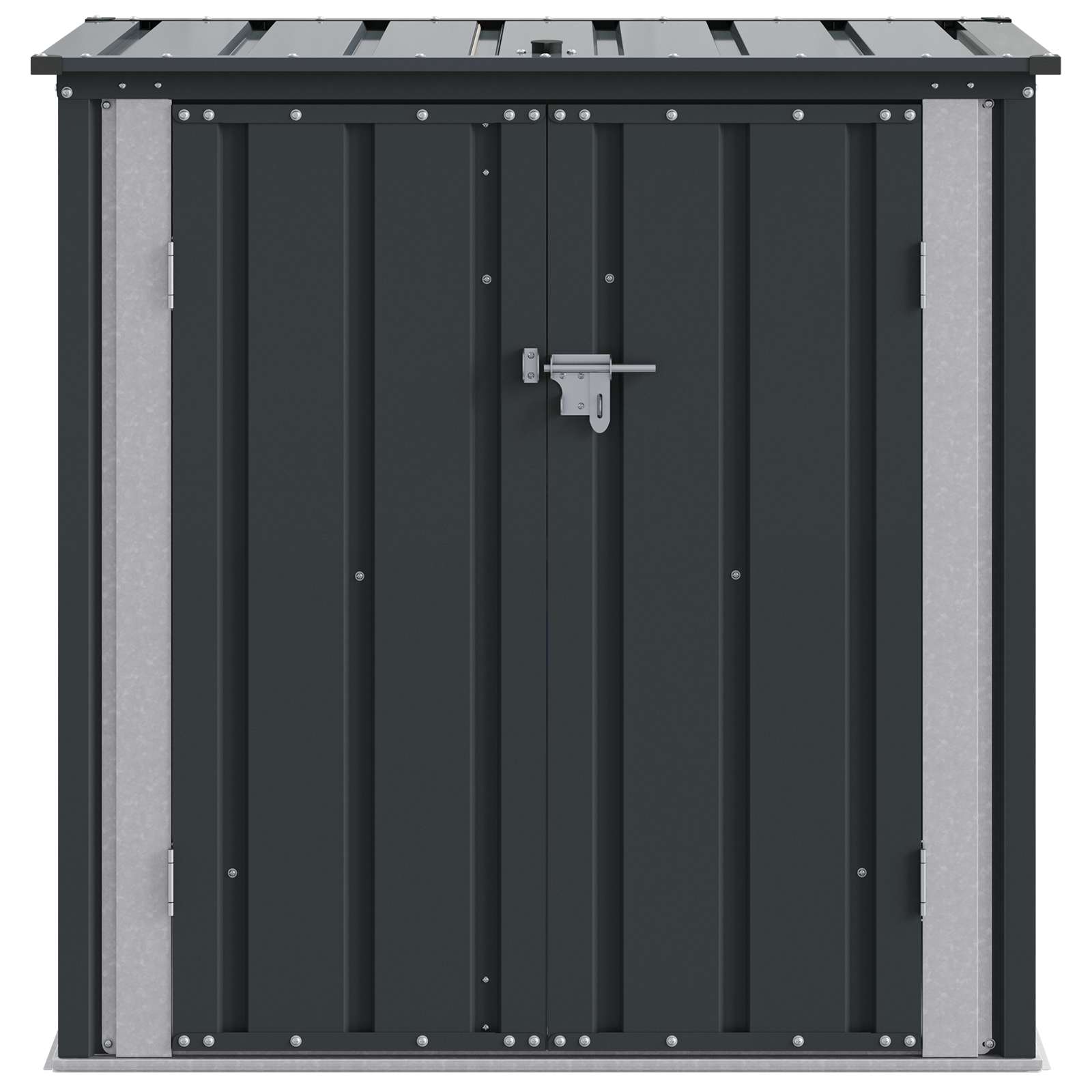 Gartenlagerbox Schwarz 101,5 x 57 x 100,5 cm Stahl