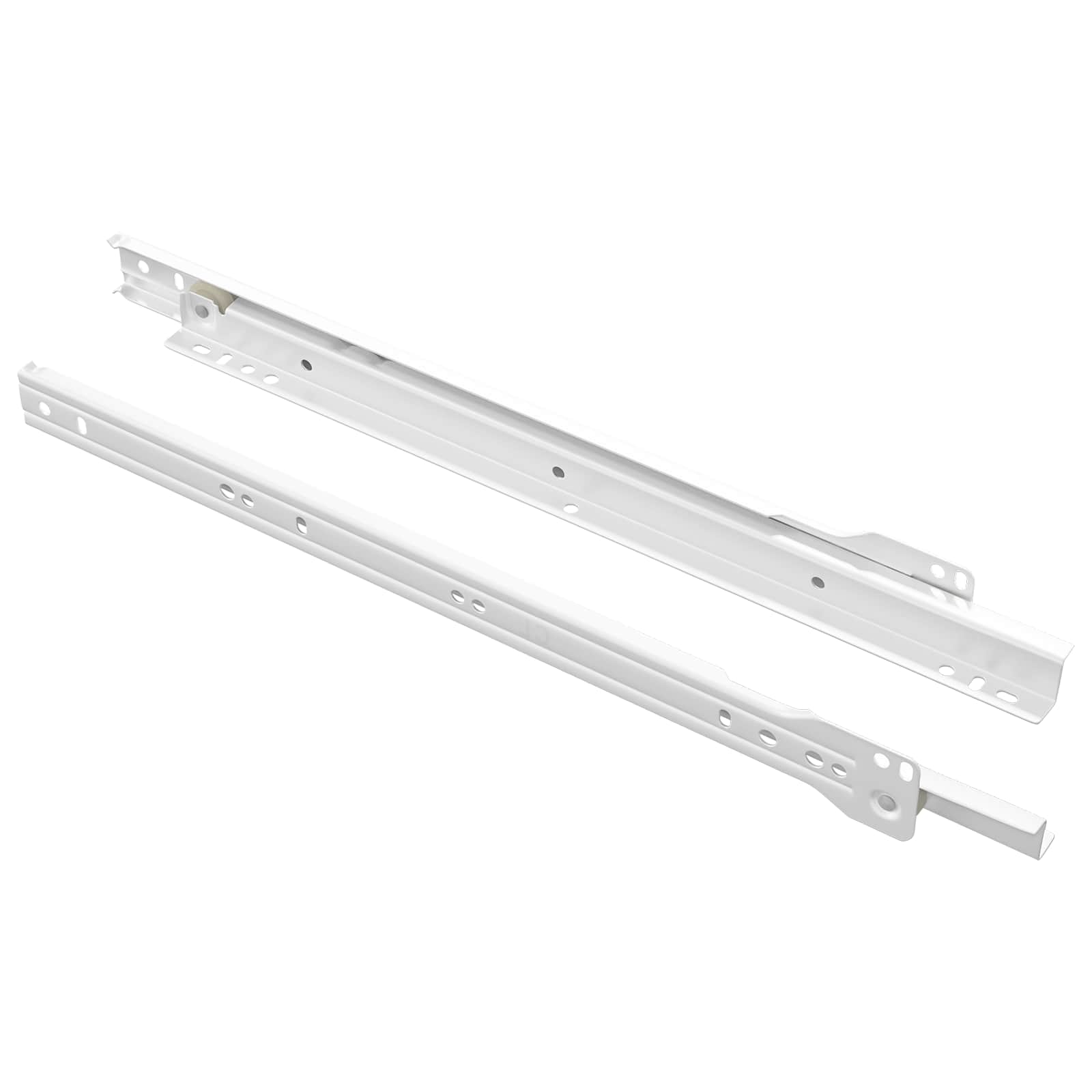 Schubladenschiene 2 pcs Weiß 250 mm Stahl