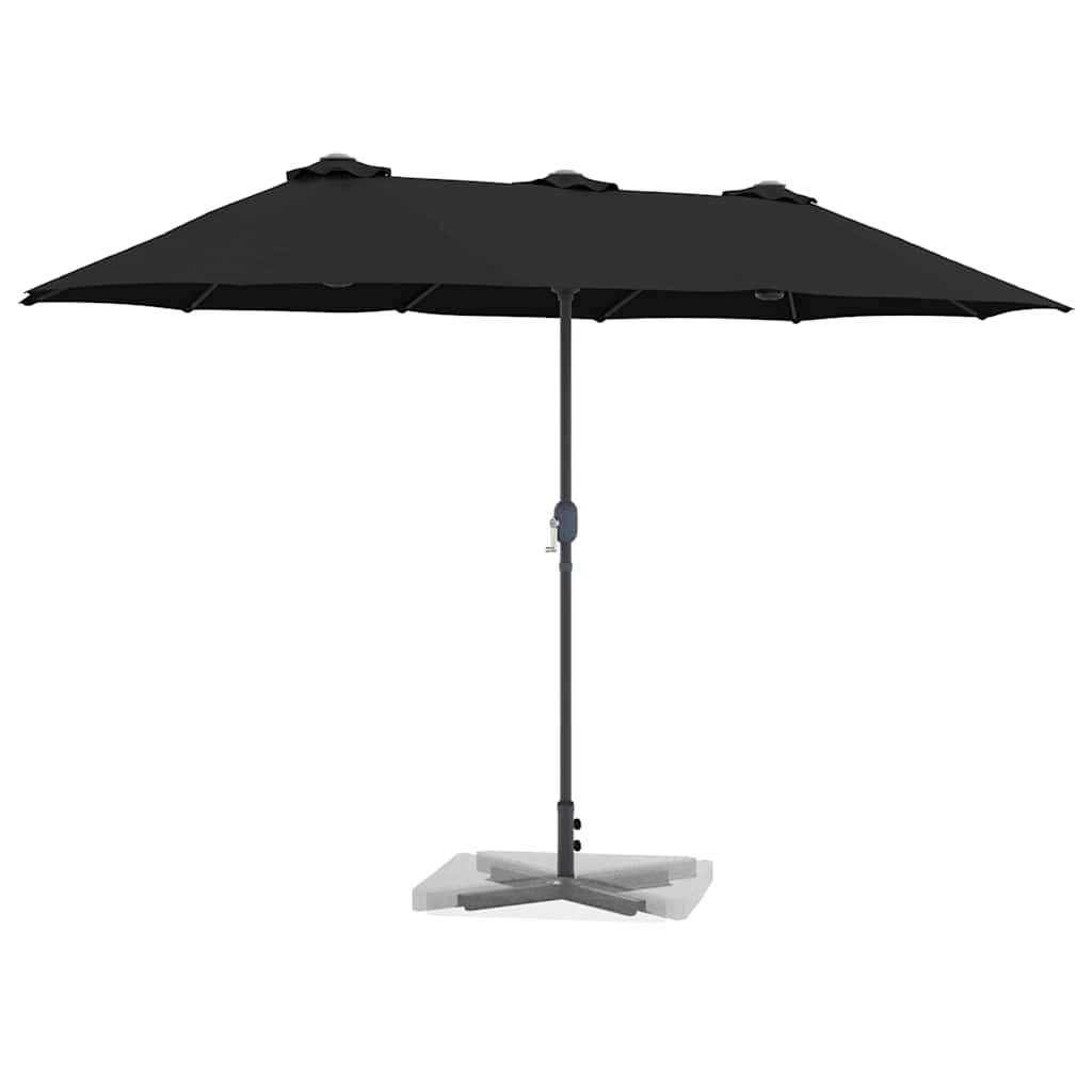 Garten-Sonnenschirm Sand 370 x 197 x 239 cm