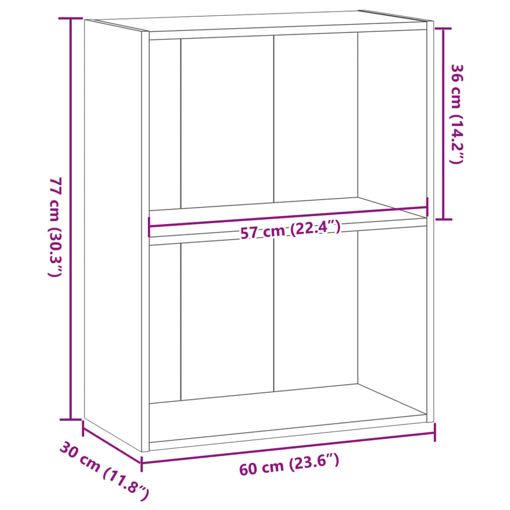 Bücherregal Weiß 80x30x189 cm Holzwerkstoff