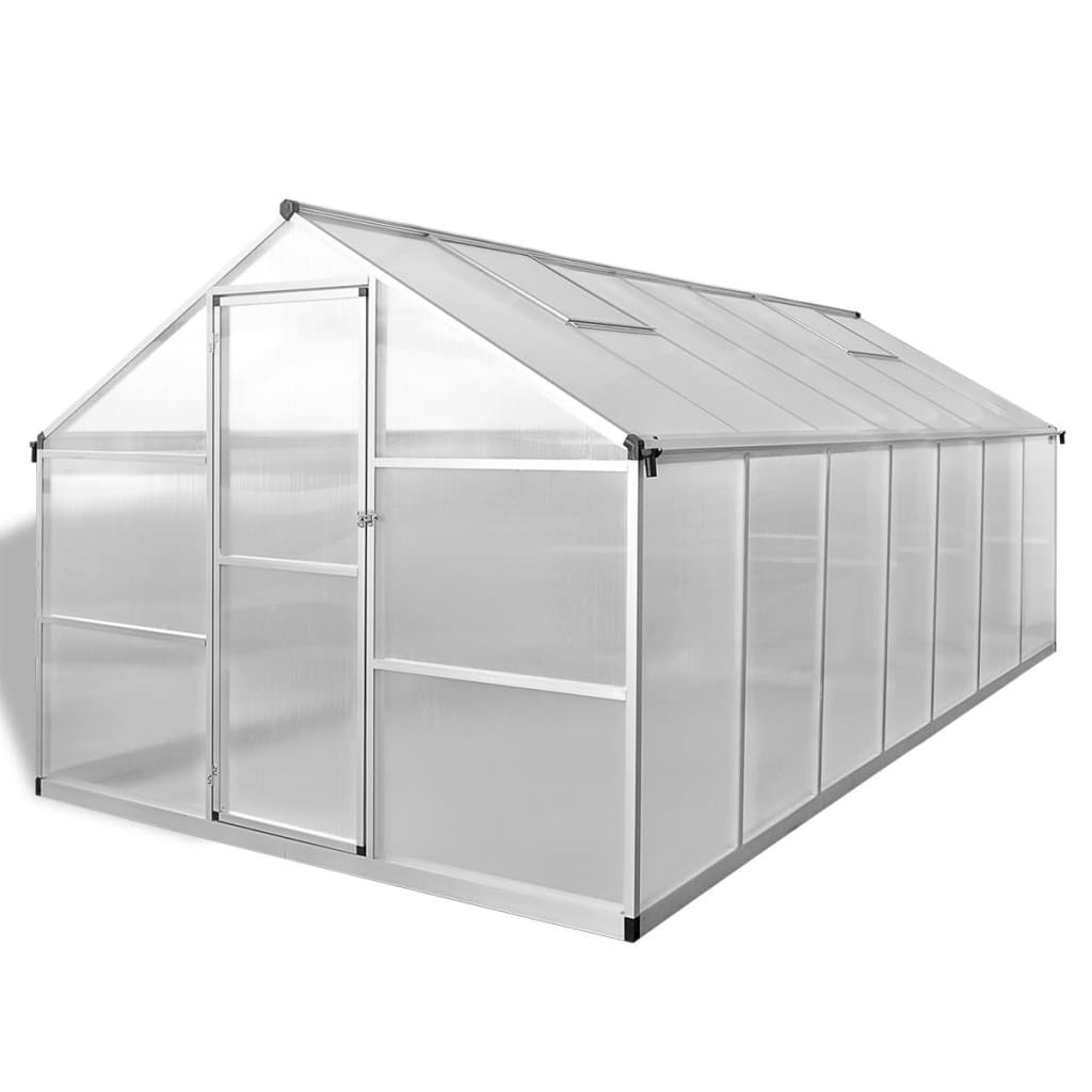 Gewächshaus Verstärkt Aluminium 3,46 m³