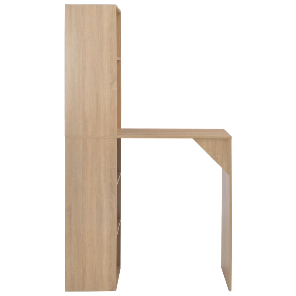 Bartisch mit Schrank Weiß 115x59x200 cm