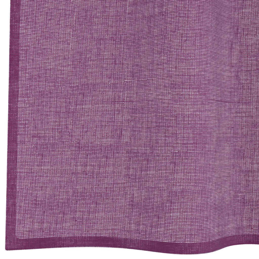 Voile Vorhänge mit Ösen 2 Stk. Apfelgrün 140x140 cm