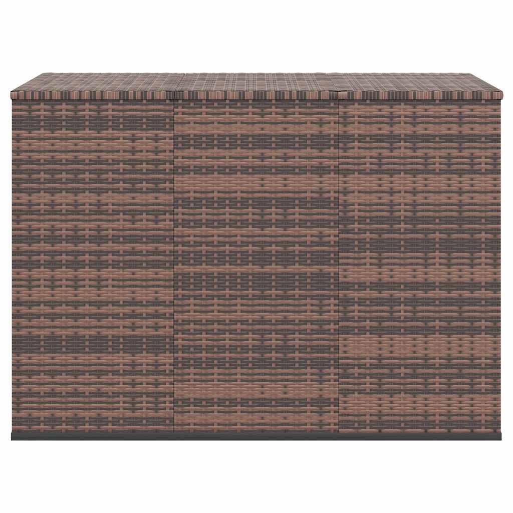 Garten-Kissenbox PE Rattan 100x49x103,5 cm Schwarz