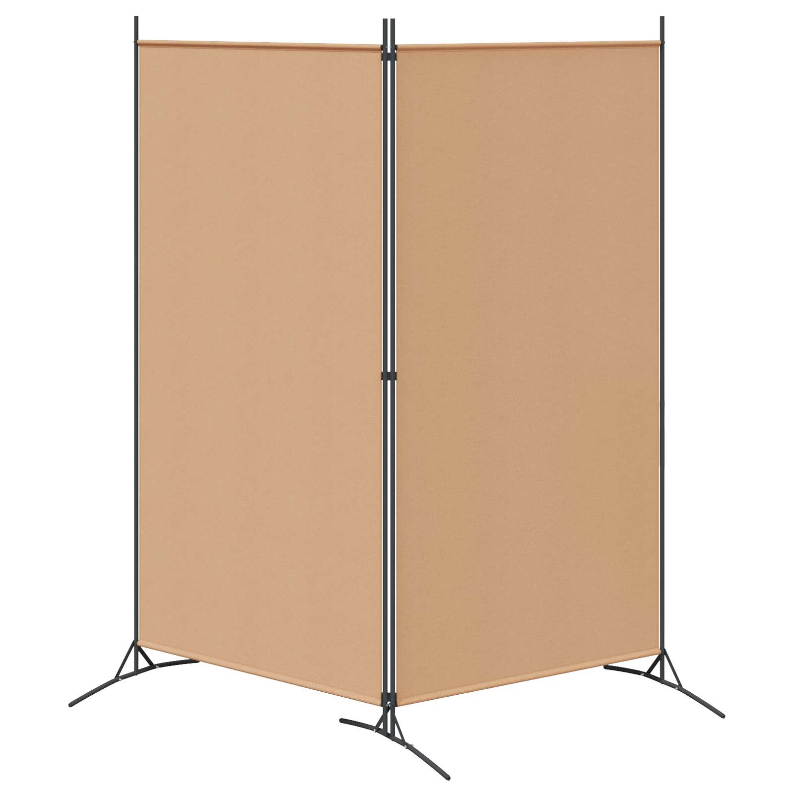 3-tlg. Raumteiler Weiß 260x180 cm Stoff