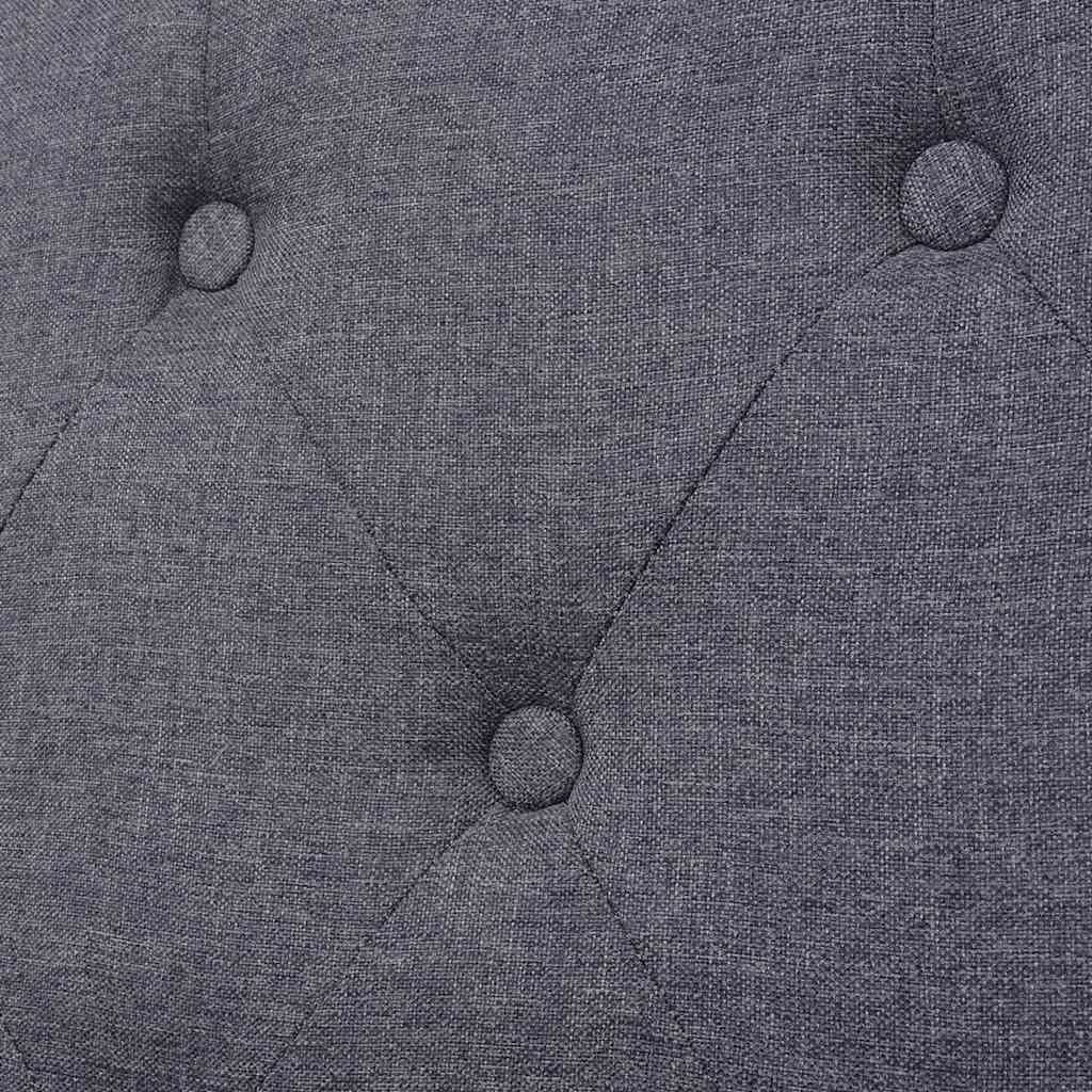 2-Sitzer Sofa Stoff Cremeweiß