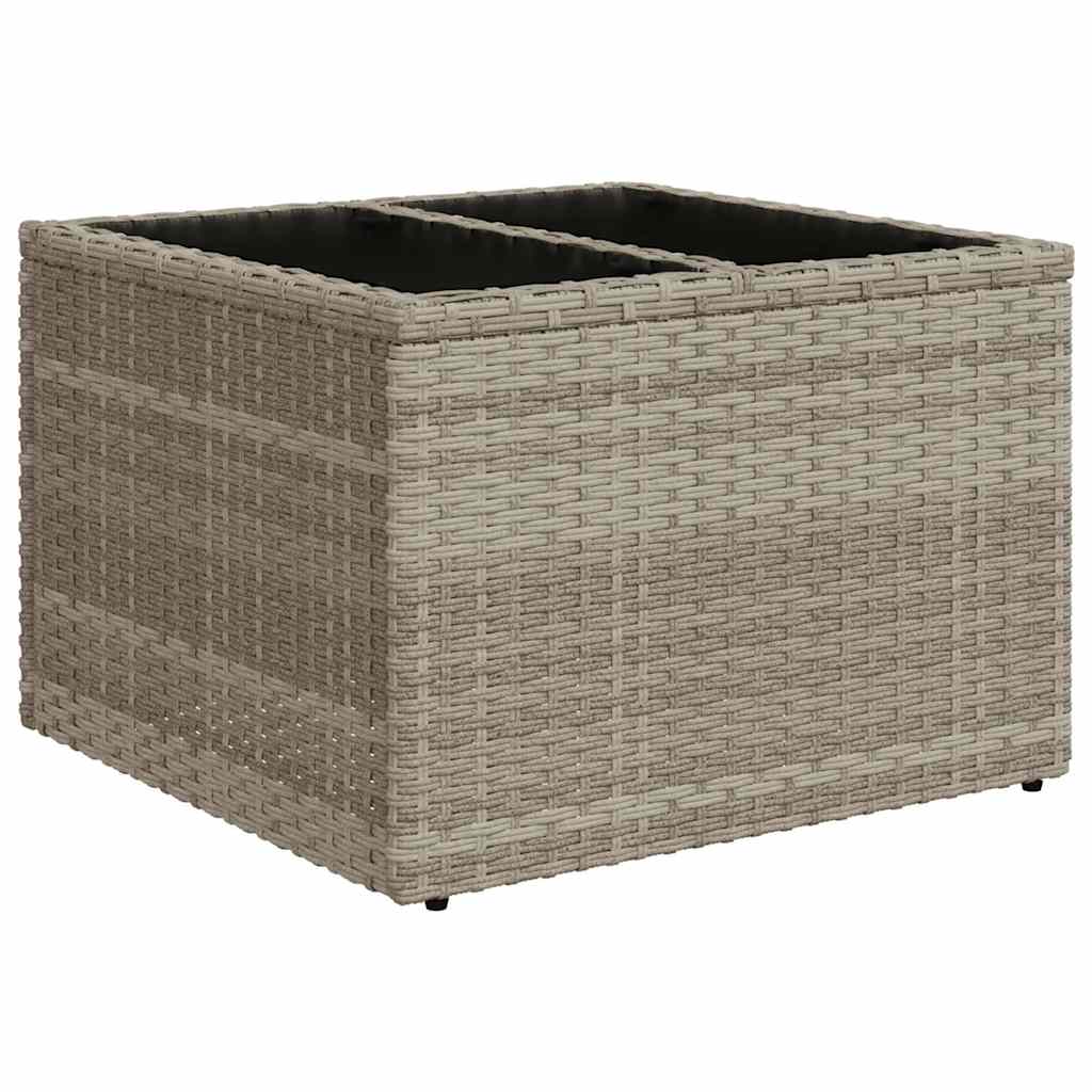 5-tlg. Garten-Sofagarnitur mit Kissen Schwarz Poly Rattan