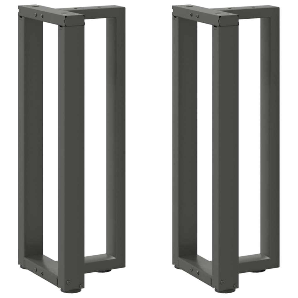 Couchtischbeine T-Form 2 Stk. Schwarz 30x25x(30-31) cm Stahl