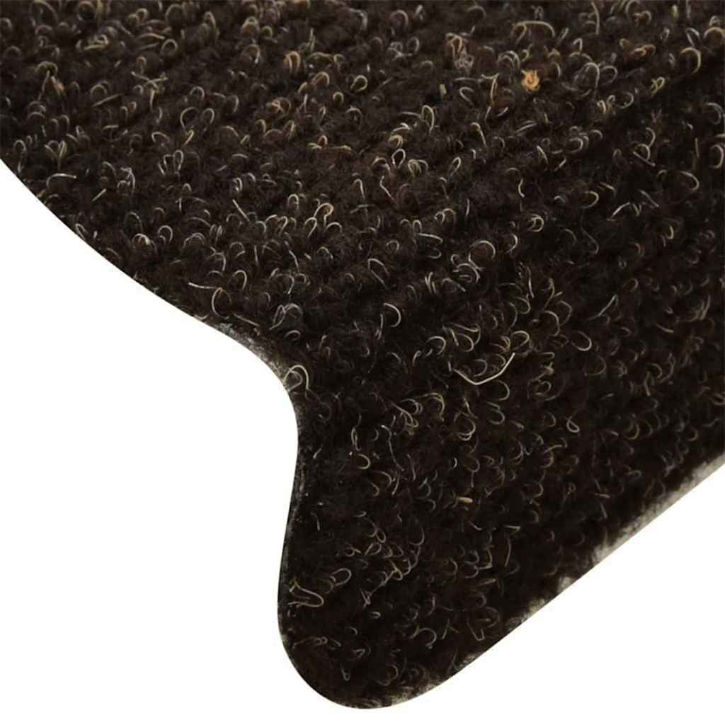 Stufenmatten Selbstklebend 15 Stk. 56x17x3 cm Hellbraun Halbrund