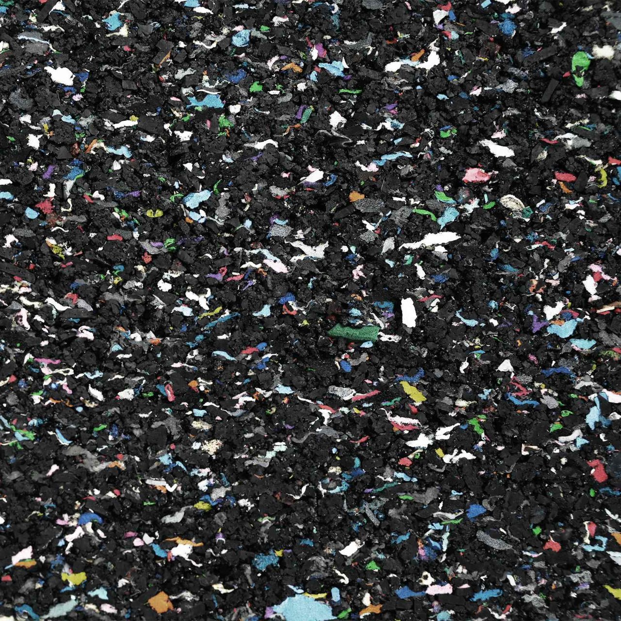 Gummi-Granulat-Rolle Schwarz 200 x 5 x 0,3 cm Gummi