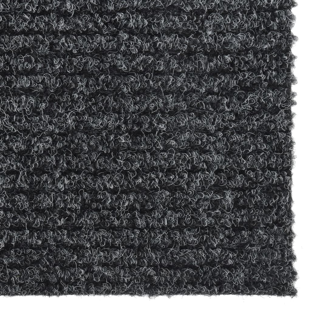 Teppichläufer Grau 80 x 150 cm Stoff