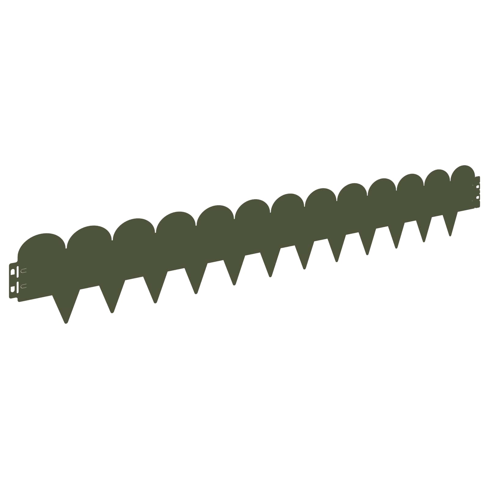 Raseneinfassung 10 pcs 103 x 15 cm Stahl Schwarz