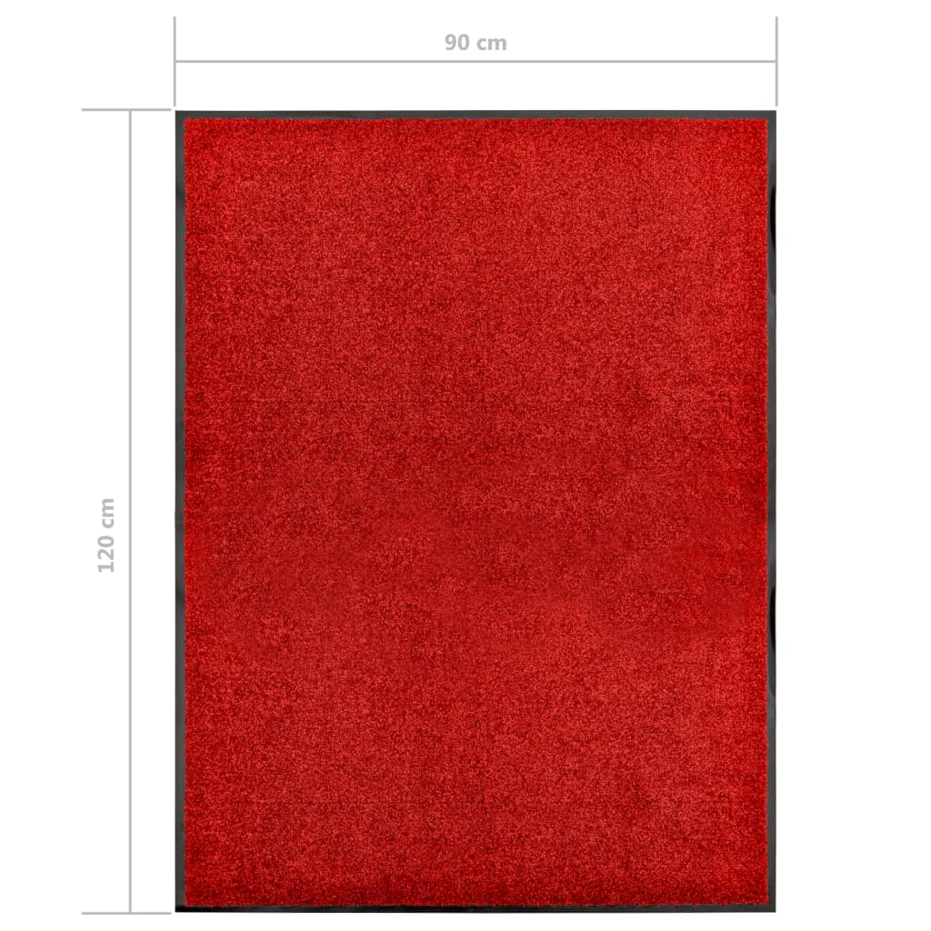 Fußmatte Waschbar Anthrazit 120x180 cm
