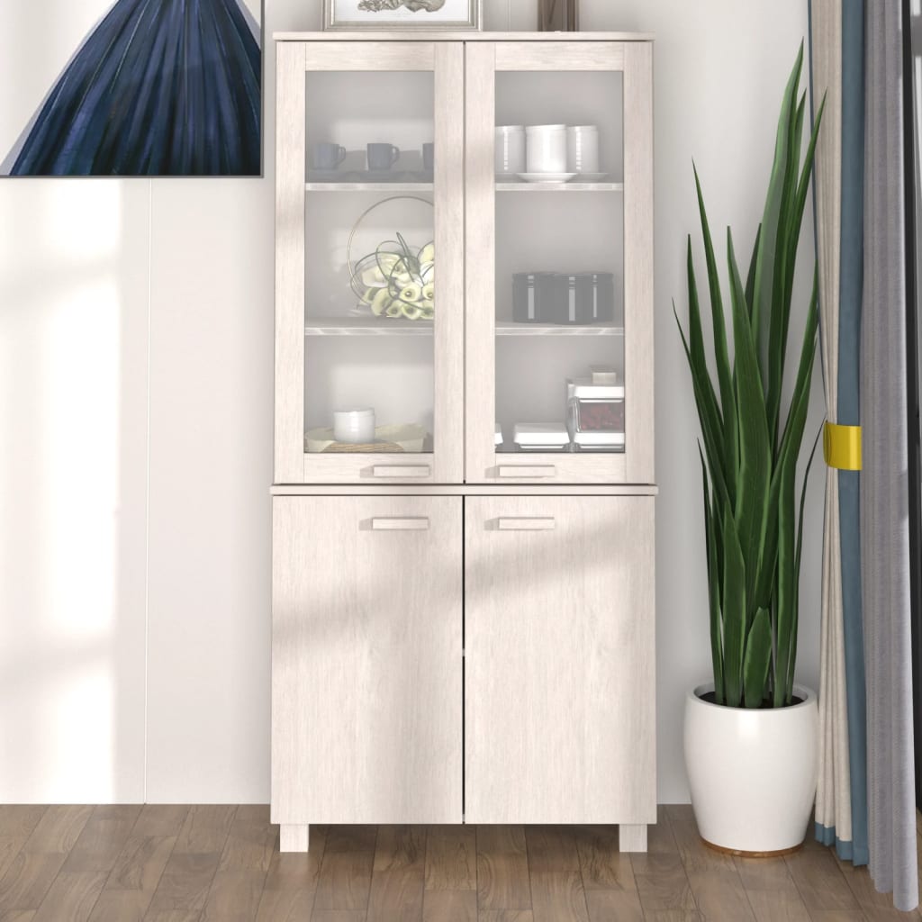 Highboard HAMAR Massivholz Kiefer Honigbraun